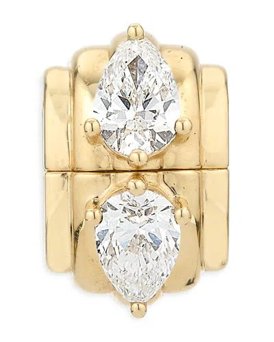 Adina Reyter Groovy Lab Grown Diamond Hidden Message Big Bead In 14k Yellow Gold