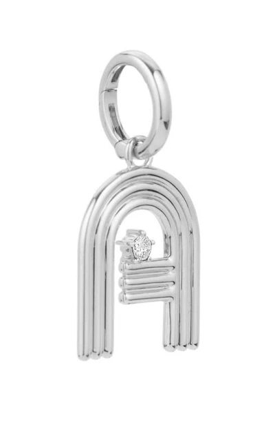 Adina Reyter Groovy Letter Charm Pendant In Silver - A
