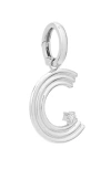 Adina Reyter Groovy Letter Charm Pendant In Metallic