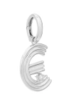 Adina Reyter Groovy Letter Charm Pendant In Silver - E