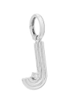 Adina Reyter Groovy Letter Charm Pendant In Silver - J