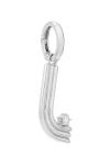 Adina Reyter Groovy Letter Charm Pendant In Silver - L