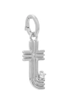 Adina Reyter Groovy Letter Charm Pendant In Silver - T