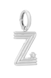 Adina Reyter Groovy Letter Charm Pendant In Silver - Z