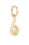 Adina Reyter Groovy Number Charm Pendant In Gold