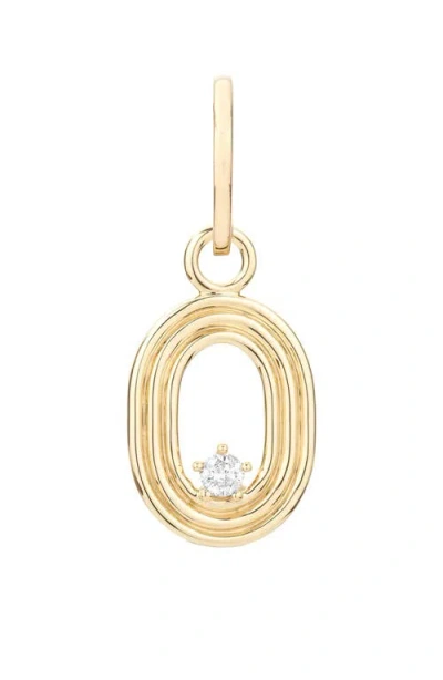 Adina Reyter Groovy Number Charm Pendant In Gold