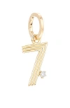 Adina Reyter Groovy Number Charm Pendant In Gold