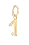 Adina Reyter Groovy Number Charm Pendant In Gray