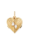 Adina Reyter Heart Locket Charm In Gold