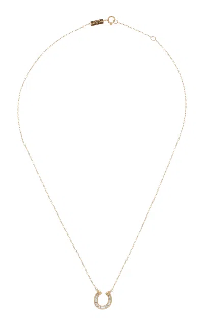 Adina Reyter Horseshoe 14k Yellow Gold Diamond Necklace