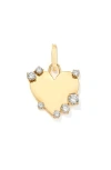 Adina Reyter Lab Grown Diamond Heart Charm In Gold