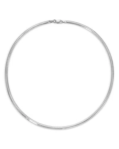 Adina Reyter Omega Link Chain Necklace, 15 In Silver