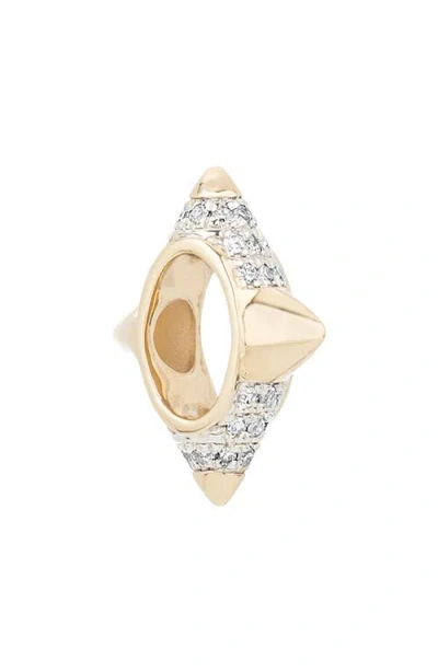 Adina Reyter Pavé Diamond 4-spike Bead In Gold