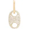 Adina Reyter 14k Yellow Gold Pave Diamond Mariner Hinged Charm In Gold