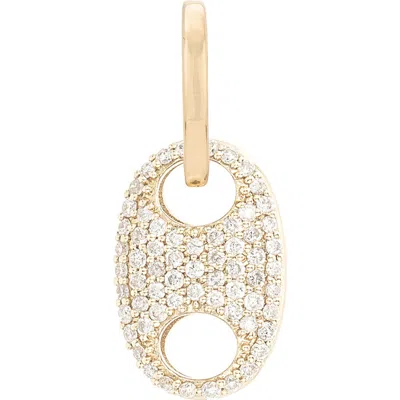 Adina Reyter 14k Yellow Gold Pave Diamond Mariner Hinged Charm