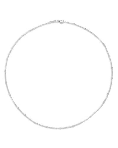 Adina Reyter Polished Bead Saturn Link Chain Necklace, 16 In Silver
