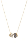 Adina Reyter Rager Beaded Necklace In Blue Sapphire