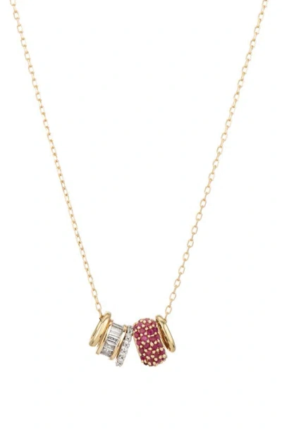 Adina Reyter Rager Beaded Necklace In Ruby
