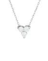 Adina Reyter Silver 0.09 Ct. Tw. Diamond Cluster Necklace In Silver