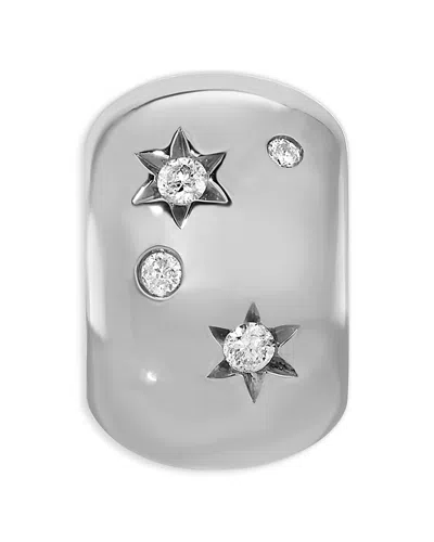 Adina Reyter Sterling Silver Diamond Celestial Big Bead Charm Pendant