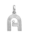 Adina Reyter Sterling Silver Diamond Groovy Initial Pendant In A