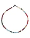 Adina Reyter Sterling Silver Ivy League Full Enamel Mini Bead Collar Necklace In Silver