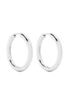 Adina Reyter Sterling Silver Tube Hoop Earrings In Silver