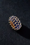 Adina Reyter Wide Pavé Blue Sapphire Bead In Blue