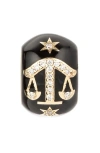 Adina Reyter Zodiac Ceramic & Diamond Bead Charm In Yellow Gold - Libra