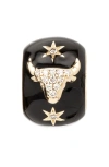 Adina Reyter Zodiac Ceramic & Diamond Bead Charm In Yellow Gold - Taurus