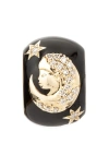 Adina Reyter Zodiac Ceramic & Diamond Bead Charm In Yellow Gold/virgo