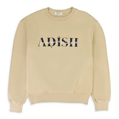 Adish Crewneck Beige Hoodies & Sweatshirts In Neutral