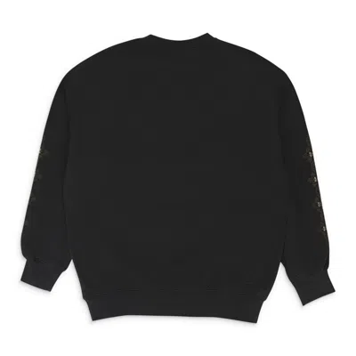 Adish Long Sleeve Sukkar Mejwez Crewneck Black Sweatshirt