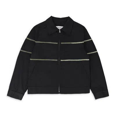 Adish Manajel Cotton Zip Black Work Jacket
