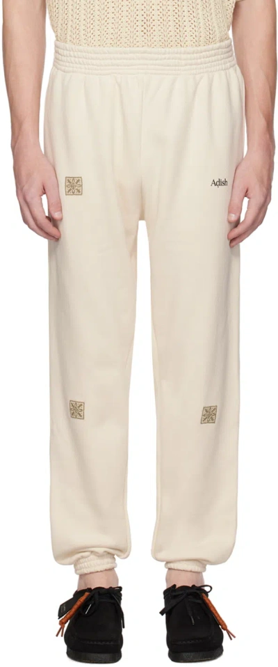 Adish Off-white Qurs El-taj Sweatpants In Off White