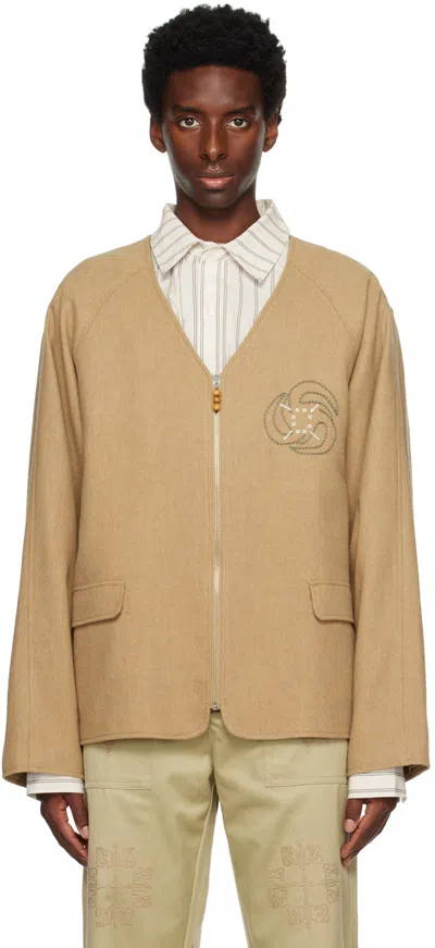 Adish Tan Quors Jacket In Camel