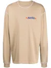 Adish Logo-embroidered Cotton T-shirt In Braun
