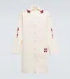 Adish The Inoue Brothers Makhlut Embroidered Cotton-canvas Coat In Off White