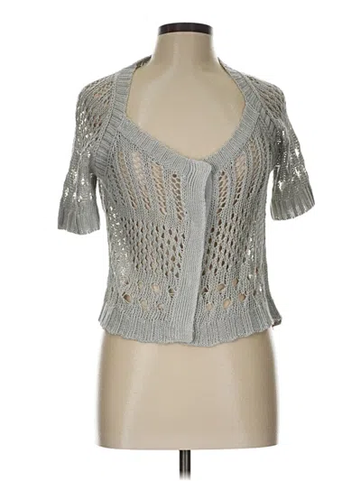Pre-owned Adiva Cardigan Sweater In Silver
