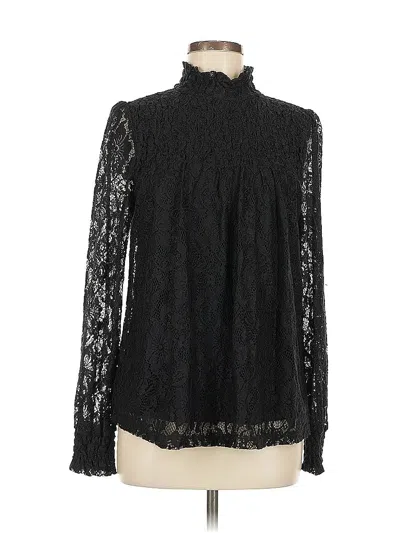 Pre-owned Adiva Long Sleeve Blouse In Black