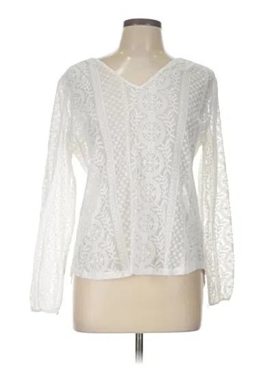 Pre-owned Adiva Long Sleeve Blouse In Ivory