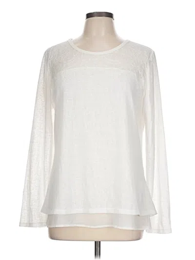 Pre-owned Adiva Long Sleeve Blouse In Ivory