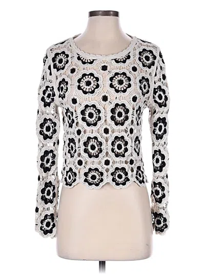 Pre-owned Adiva Pullover Sweater In White