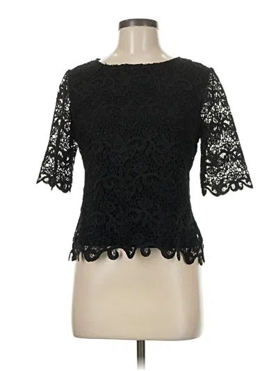 Pre-owned Adiva Short Sleeve Top Black Sweetheart Neckline Tops