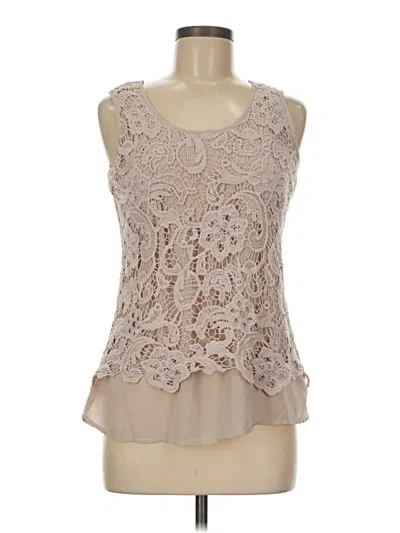 Pre-owned Adiva Sleeveless Blouse In Brown