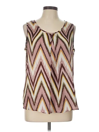 Pre-owned Adiva Sleeveless Blouse In Brown