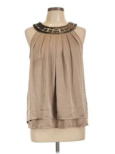 Pre-owned Adiva Sleeveless Blouse In Gold
