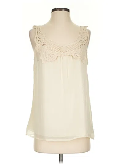 Pre-owned Adiva Sleeveless Blouse In Ivory