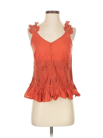 Pre-owned Adiva Sleeveless Blouse In Orange