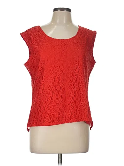 Pre-owned Adiva Sleeveless Blouse In Red